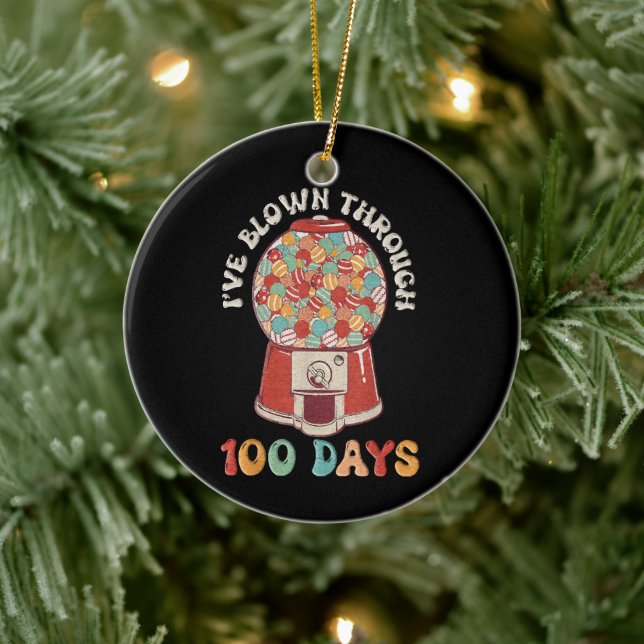 Jag blåste igenom 100 dagar julgransprydnad keramik (Träd)
