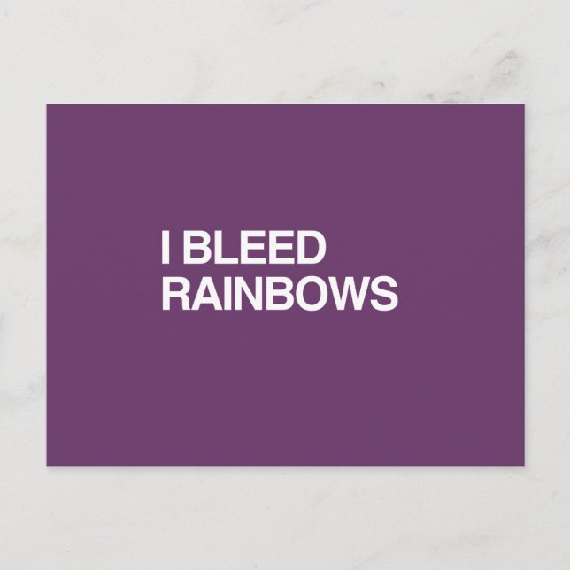 JAG BLEED RAINBOWS VYKORT (Framsida)