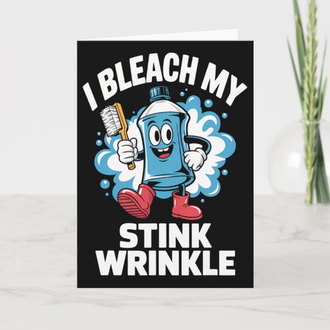 Jag Blekar Min Stink Wrinkle Tröja Rolig Smutsig J Kort (Framsida)