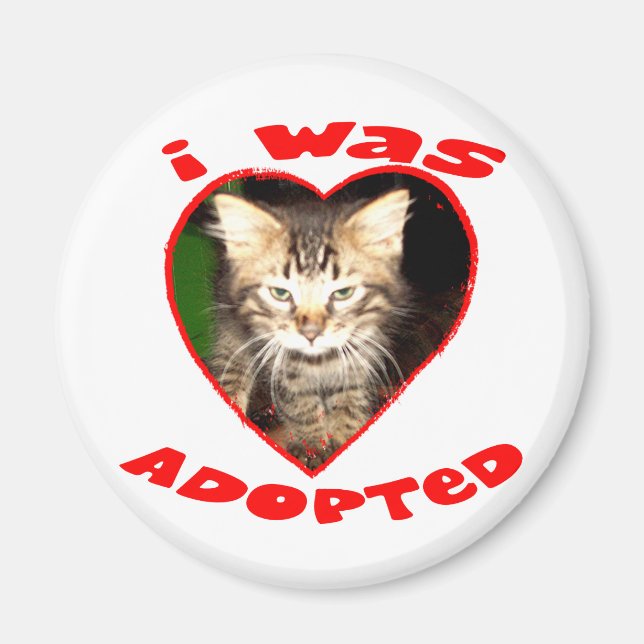 Jag blev adopterad magnet (Framsidan)