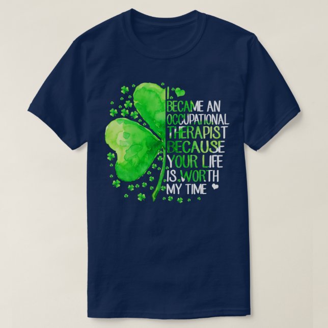Jag blev arbetsterapeut t shirt (Design framsida)