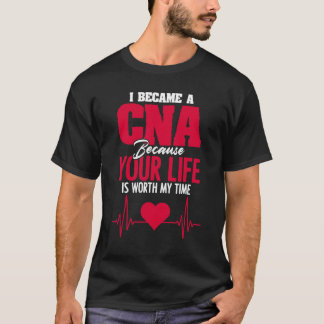 Jag blev en Cna Proud Nurse-sjuksköterska med tala T Shirt