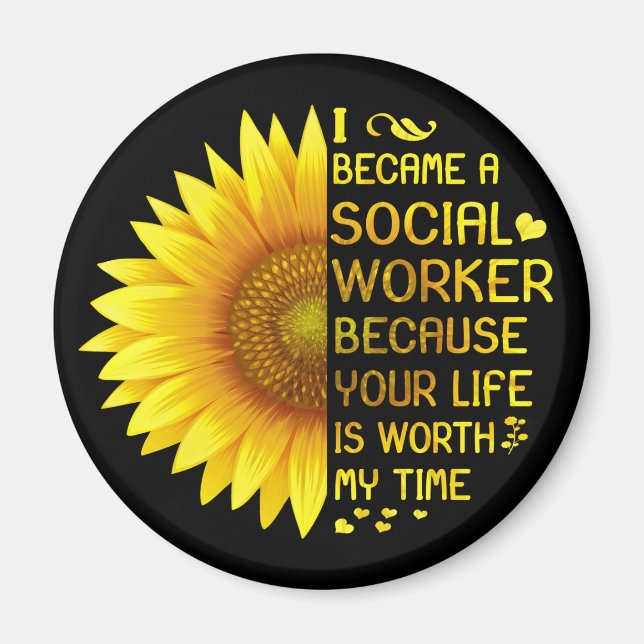 Jag blev en Social-arbetare Magnet (Framsidan)