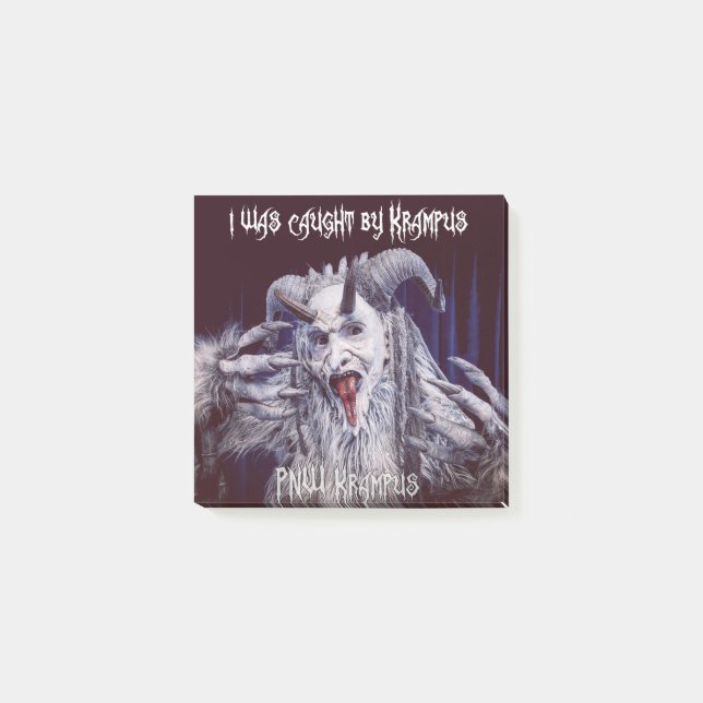 Jag blev fångad av Krampus Post-its Post-it Block (Framsida)