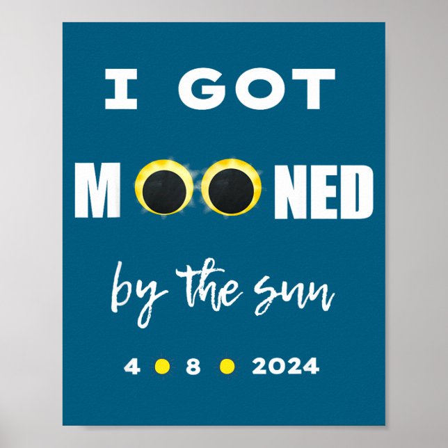 Jag Blev Månförmörkad Sol Solförmörkelse Poster (Framsidan)