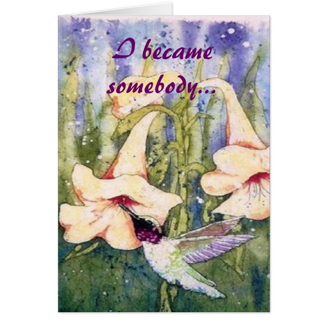 Jag blev någon till och med att älska dig hälsningskort (Framsidan)