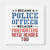 Jag blev polis Funny Heroes Quote