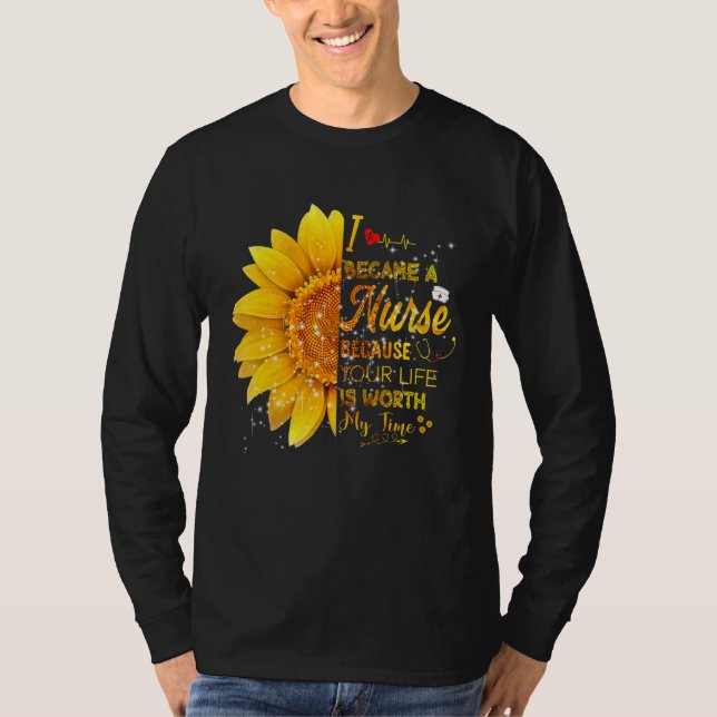 Jag blev sjuksköterskans dag 2022 t shirt (Framsida)