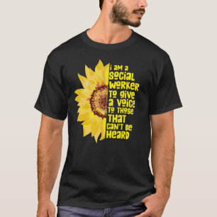 Jag blev solrosblomma i Social Ord T Shirt