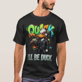 Jag blir anka – Rolig beväpnad anka serie design T Shirt