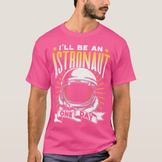 Jag blir astronaut en dag, raketastronomi t shirt