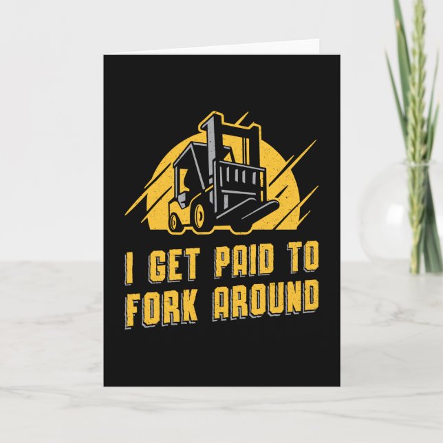 Jag blir Betalat att gaffla runt Lastbil Kort (Framsida)