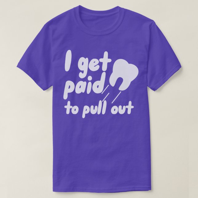 Jag blir betalat. t shirt (Design framsida)