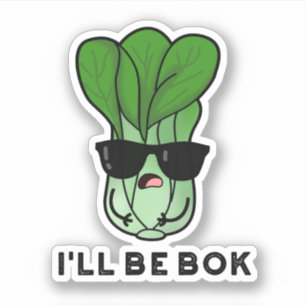 Jag blir Bok Funny Veggie Movie Pun Klistermärken