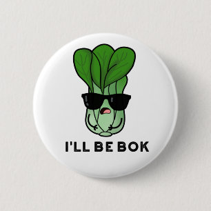 Jag blir Bok Funny Veggie Movie Pun Knapp