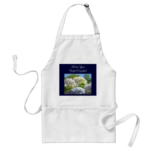 Jag blir din perfekta Cupcake! förkläde Hydrangeas (Framsidan)