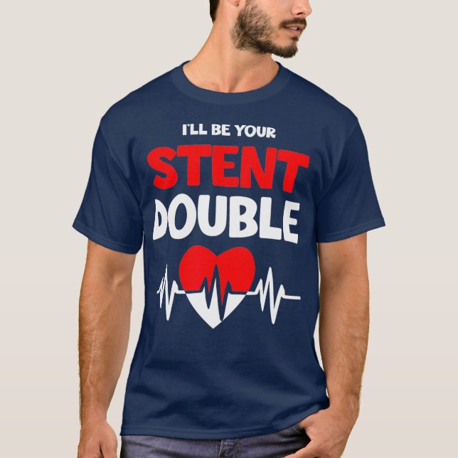 Jag blir din ständiga Dubbla Heart-specialistkirur T Shirt (Framsida)
