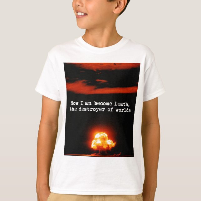 Jag blir död, världens förstörare. t-shirt (Framsida)