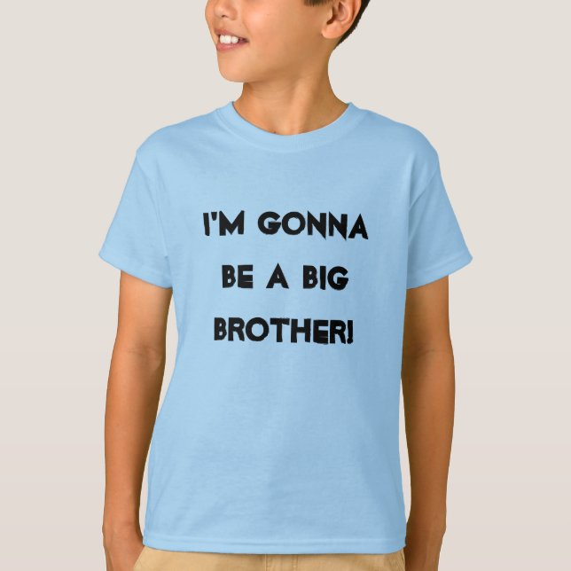 Jag blir en storebror! tee shirt (Framsida)