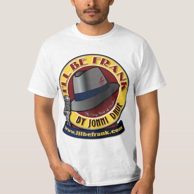 Jag blir Frank Basic White T-Shirt (Framsida)