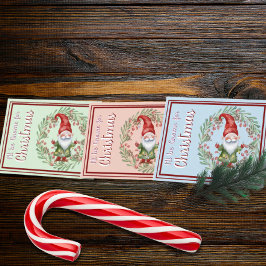 Jag blir Gnome för julfärgsfärgkort Tack Kort