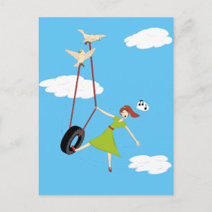 Jag blir hög med lite hjälp från mina vänner vykort