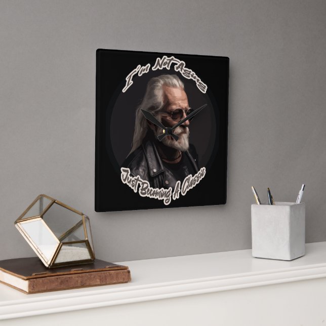 Jag blir inte gammal för att bli klassisk fyrkantig klocka (Kontor)