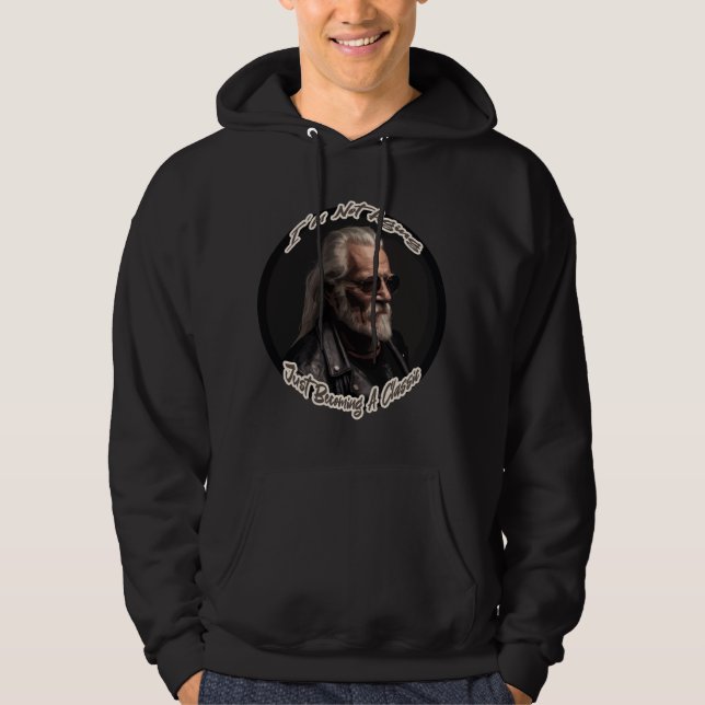 Jag blir inte gammal för att bli klassisk hoodie (Framsida)