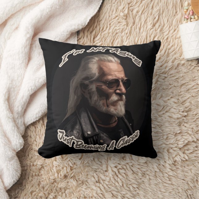 Jag blir inte gammal för att bli klassisk kudde (Filt)