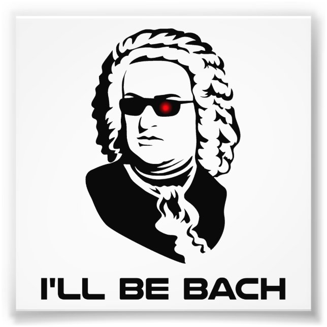 Jag blir Johann Sebastian Bach Fototryck (Framsidan)