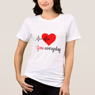 Jag blir kär i dig varje dag 2 Matchande par T Shirt