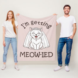 Jag blir Meow-ad! Fleecefilt