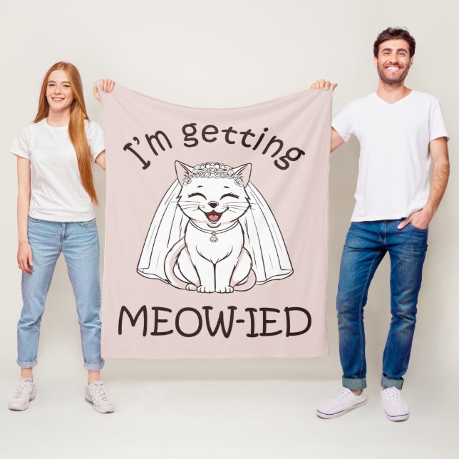 Jag blir Meow-ad! Fleecefilt (På plats)