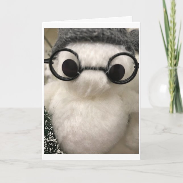 JAG BLIR * MYCKET NOSY* HAR ETT MYCKET GOD JUL KORT (Framsida)