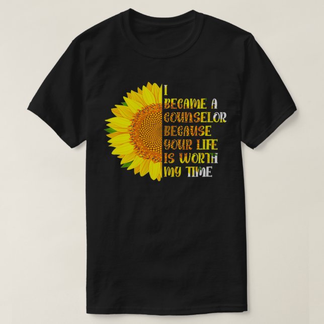 Jag blir rådgivare eftersom ditt liv är värt t shirt (Design framsida)