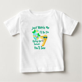 Jag blir sex men är på väg att bli sju, se på mig t shirt