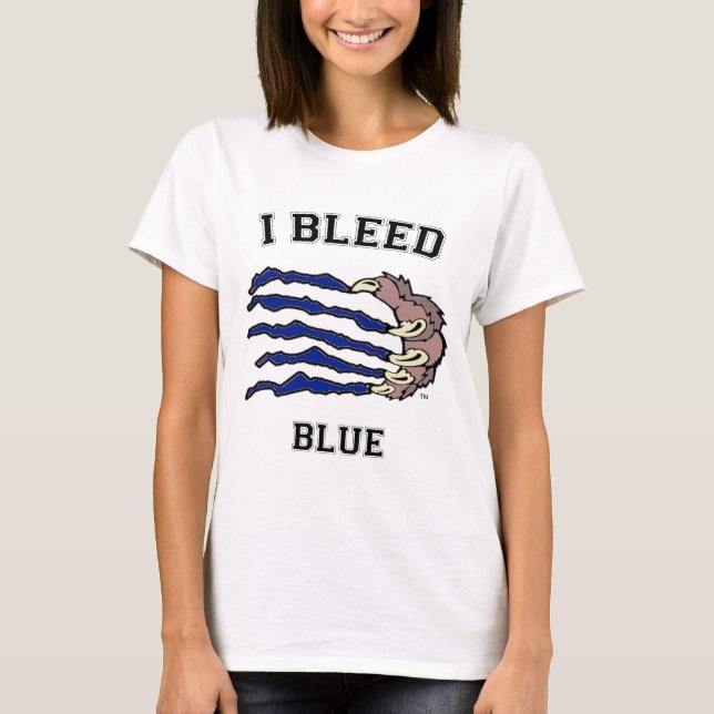 Jag blöder blåttklon t-shirt (Framsida)