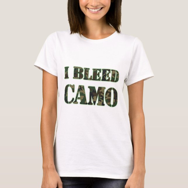 Jag blöder camo tee (Framsida)