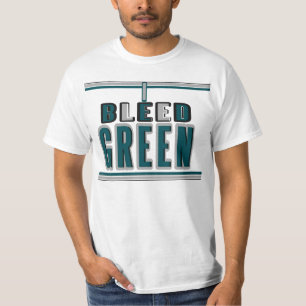 Jag blöder grönt på den midnatta T-tröja Tee