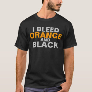 Jag blöder orange- och svartgåvor tee