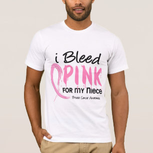 Jag blöder rosor för min brorsdotterbröstcancer tee shirt
