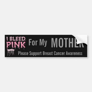 Jag blöder rosor för min morbröstcancermedvetenhet bildekal