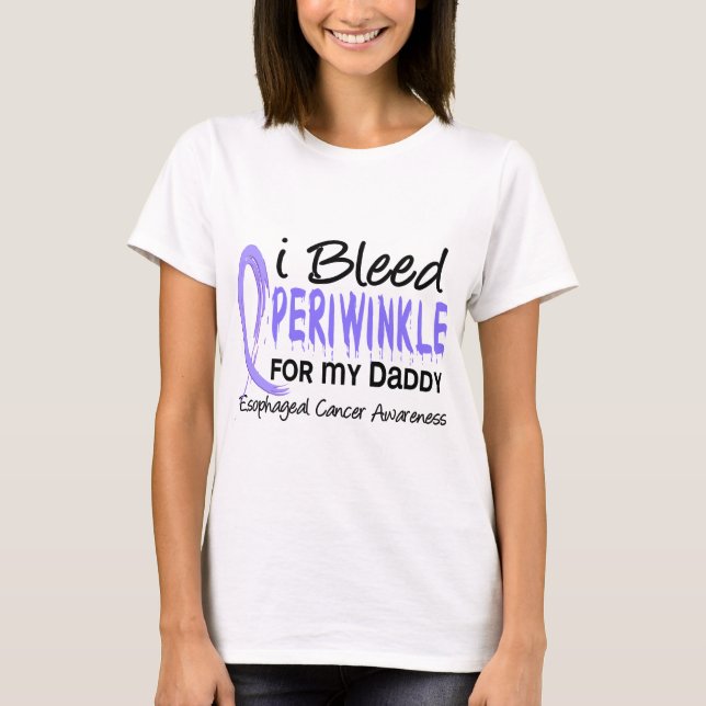 Jag blöder vintergrönaen för min Esophageal cancer T-shirt (Framsida)