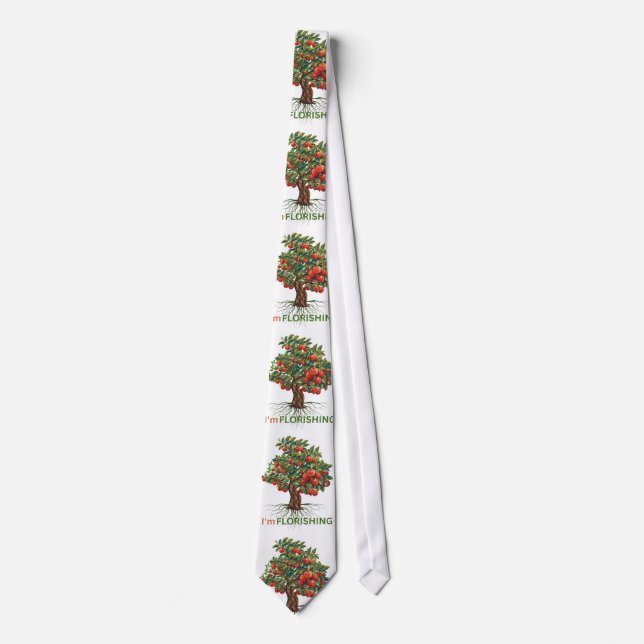 Jag blomstrar – Rotad tillväxt Inspirations träd Slips (Framsida)