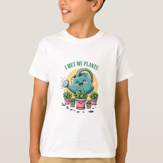 Jag Blötter mina växter för humoristisk design med T Shirt