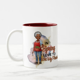 Jag Blötter mina växter Två-Tonad Mugg