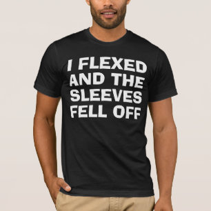 Jag böjde och sleeveavverkningen av t-shirt