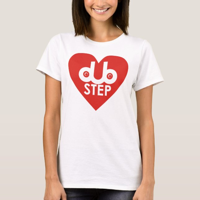 Jag bor DubStep musik T-shirt (Framsida)