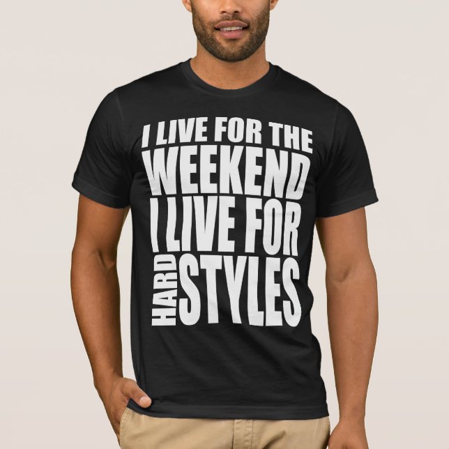 Jag bor för helgen t-shirt (Framsida)