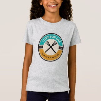 Jag bor för lax Classic Logotyp Girls Tee